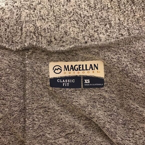 Magellan Outdoors Classic Fit Gray Hi-Low Cardigan XS - Picture 6 of 8